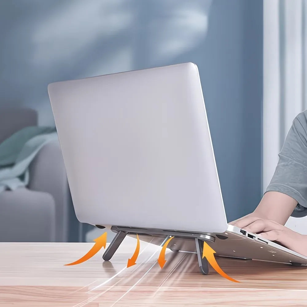 Portable Foldable Adjustable Laptop Stand — Durable PP Material