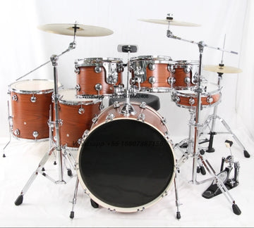 Customizable 7-drum and 3-cymbal Drum Set Jazz Percussion Instrument YD0001