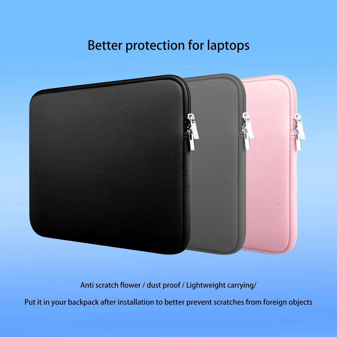 Laptop Inner Liner Sleeve Bag — 11" to 17" Universal Fit
