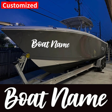 1PC Custom Boat Stickers Waterproof for Personalized Yacht Motorboats Kayaks Car Truck Self-adhesive Modified Vinyl Decals