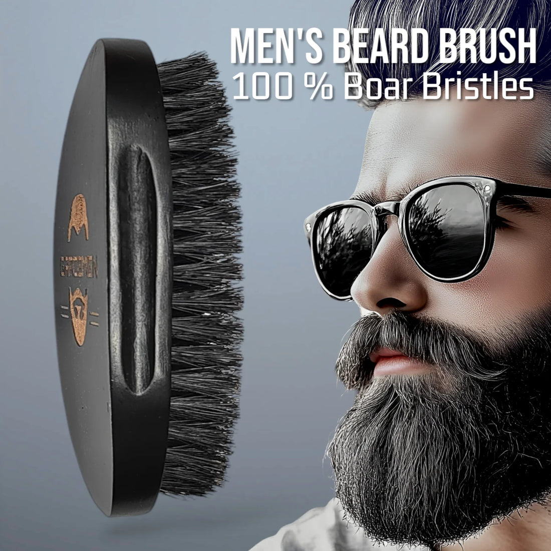 Gracemen Beard Kit - Grooming Set for Men - Beard Template & Brush & Comb & Case & Straight Razor & Scissors & Travel Bag