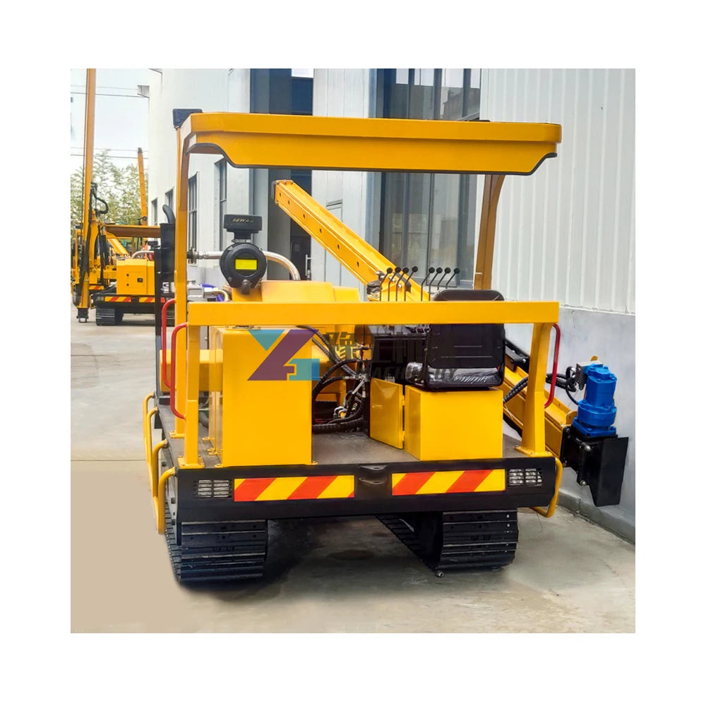 Hot Sale 6m Crawler Hydraulic Hammer Solar Panel Pile Driver Ramming Machine with Core Motor Engine Components Solar Projects