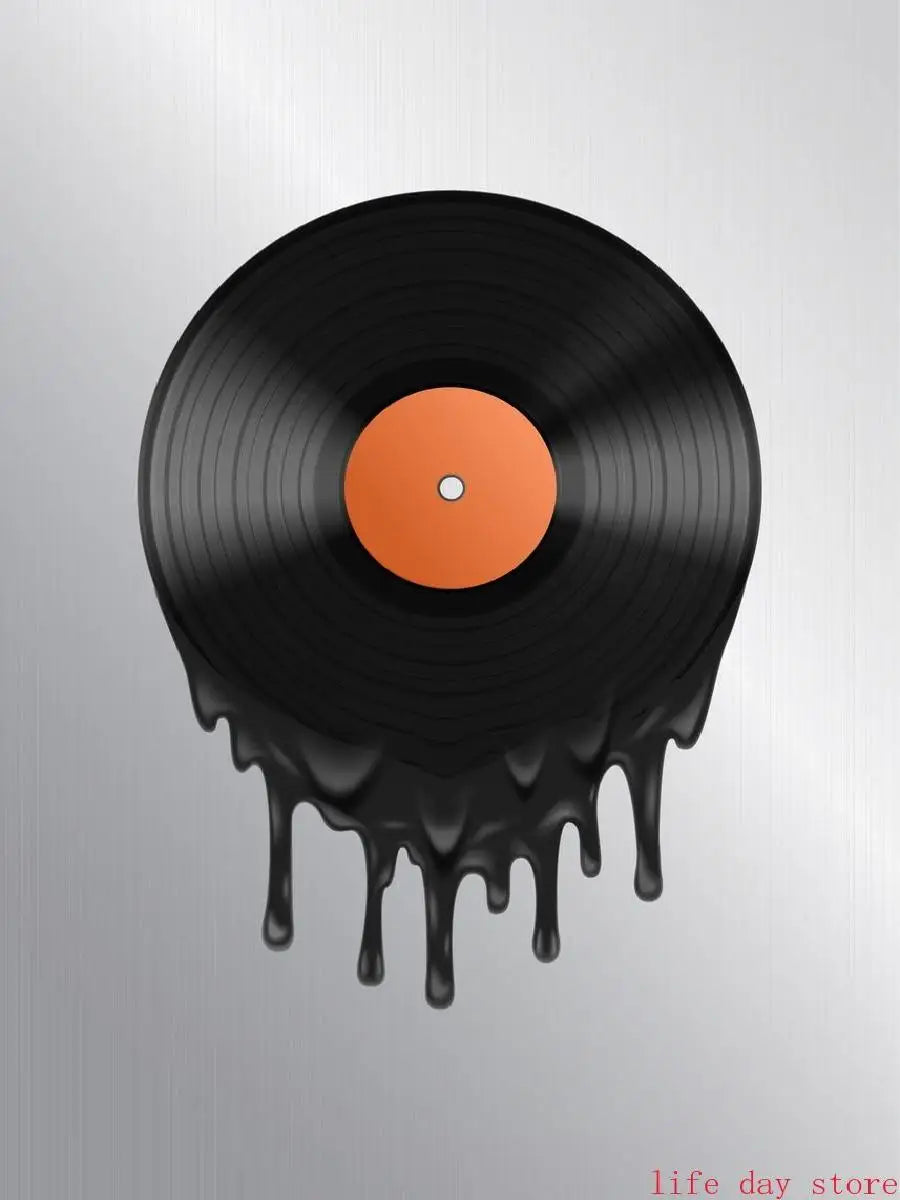 Vintage DJ Turntable Vinyl Record Wall Art  Black  White Canvas Poster for Music Studio Decor