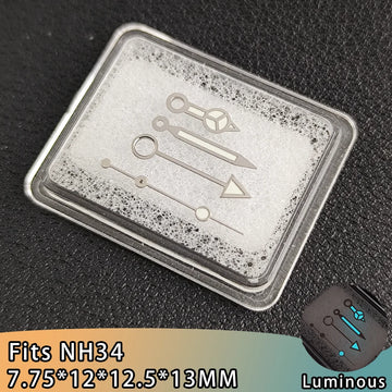 NH34 Hands NH34 GMT Hands NH34 Watch Hand Parts BGW9 Blue Luminous Suitable For NH34 Movement Watches Pointer Accessories NH34