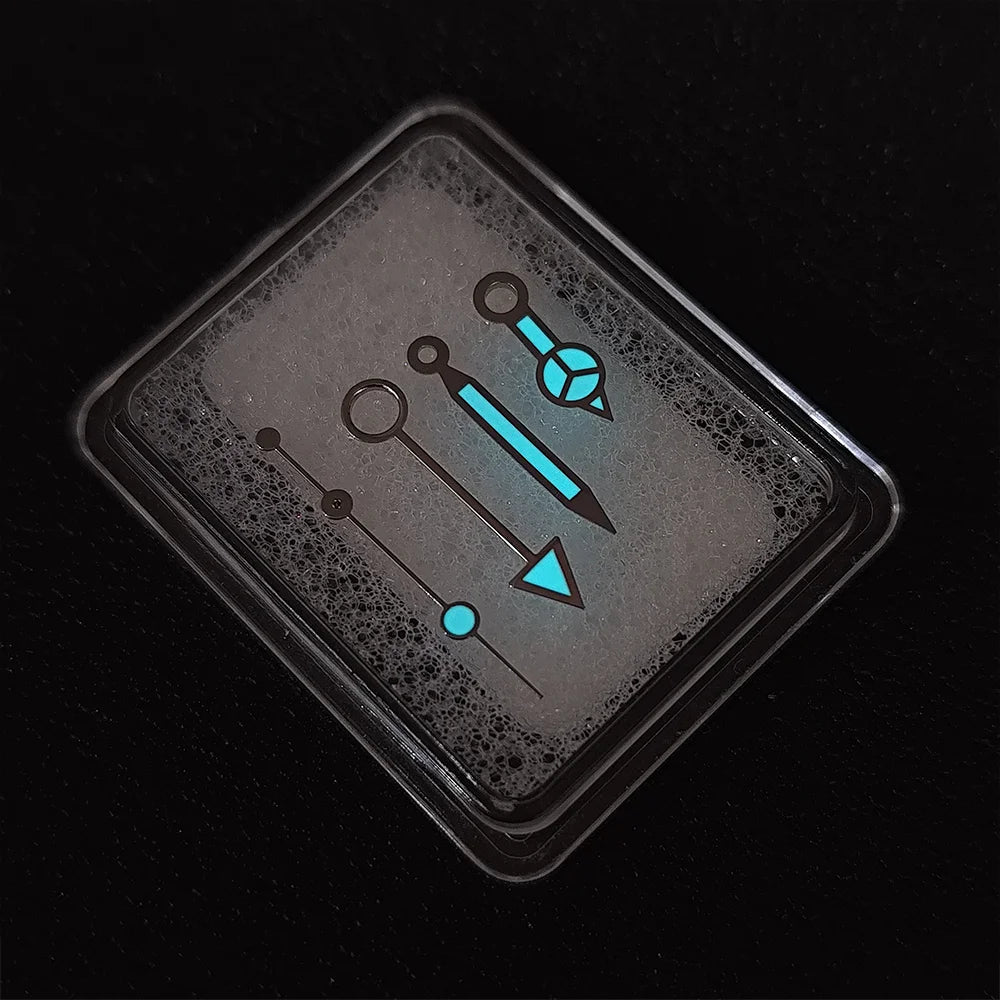 NH34 Hands NH34 GMT Hands NH34 Watch Hand Parts BGW9 Blue Luminous Suitable For NH34 Movement Watches Pointer Accessories NH34