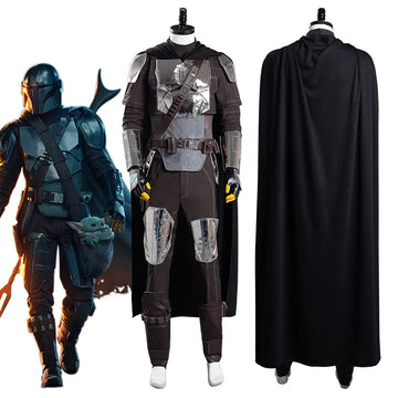 Movie Space Battle Din Djarin Cosplay Armor Version Suits Movie Bounty Hunter 2 Costume Fantasia Outfits Disguise Adult Men