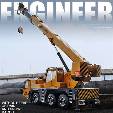 MAKEDA 1:50 Diecast Alloy Crane Model — 360° Rotating, Work Platform