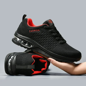 Men's Mesh Lace-Up Gym Jogging Sneakers — Lightweight Tennis Shoes