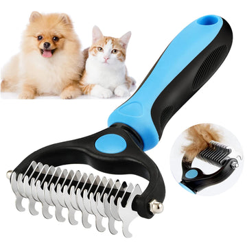 Professional Pet Grooming Kit Hair Remover Brush Knot Cutter Scissors Dog Cat Deshedding Comb Puppy Hair Trimming Supplies
