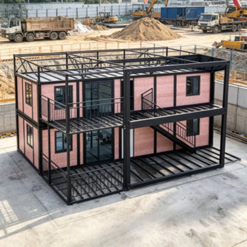 Waterproof Foldable Security Booth Outdoor Portable Guard Room Large Windows Integrated Wiring Conduit