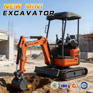 Mini Crawler Excavator — Kubota Engine, CE/EPA Certified, Multiple Sizes