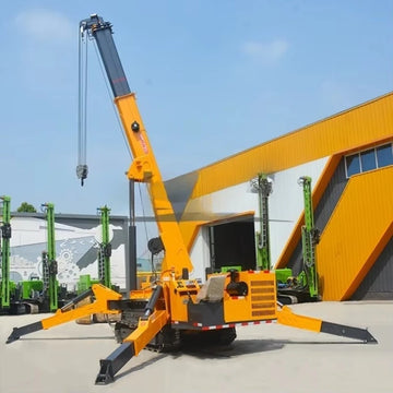 Mini Spider Crane — 3T to 10T, Dual Power (Diesel/Electric), Remote Control, CE Certified