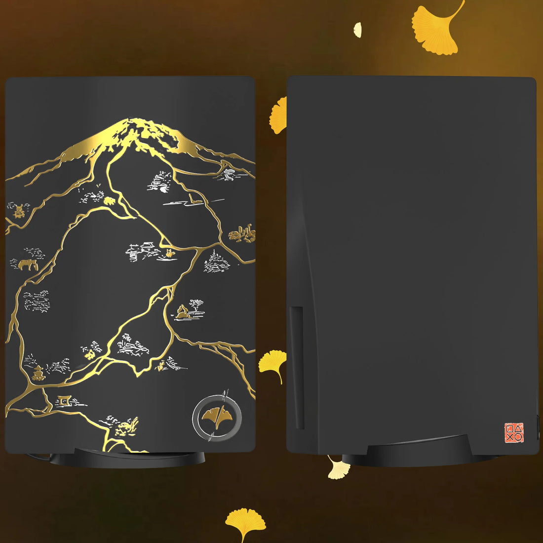 DIY Decoration Accessories Ghost Console Cover for PlayStation 5 Disc Edition Replacement Yotei Faceplate Backplate For PS5 Disc