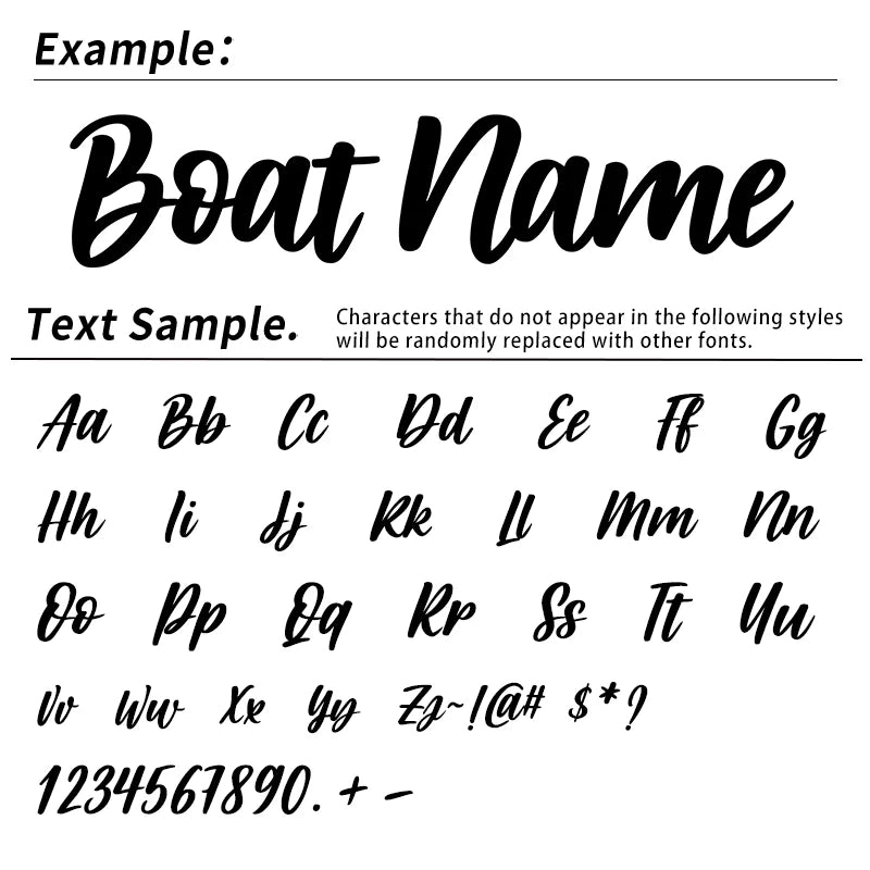 1PC Custom Boat Stickers Waterproof for Personalized Yacht Motorboats Kayaks Car Truck Self-adhesive Modified Vinyl Decals
