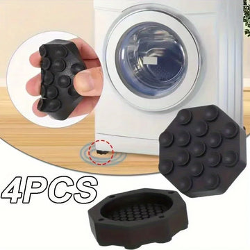 4 Piece Silicone Anti Vibration Pads for Washing Machine Refrigerator Non Slip Thickened Mat Kitchen Bathroom