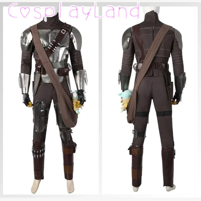 TV Show Cosplay Outfit Soldier Din Djarin Armor With Breatplate Bullet Belt Custom Made Halloween Costume Full Set Outfit