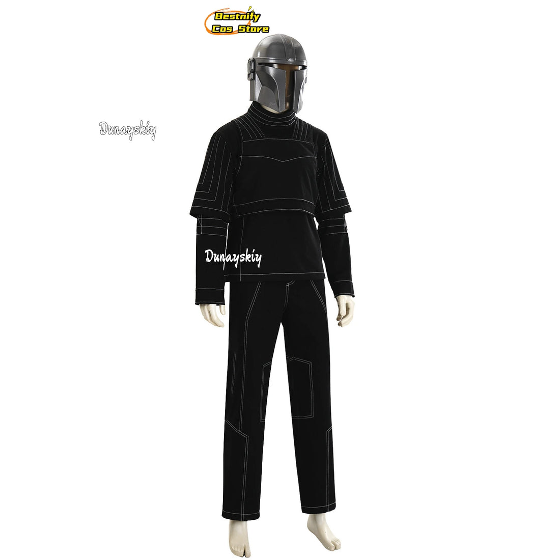 B cos%Din Djarin Cosplay Costume Mandalore Outfits with Cloak Adult Mens Character Helmet Accessory Halloween Disguise Ornament