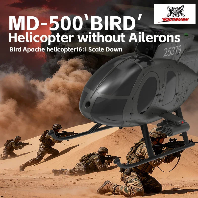 YUXIANG F119S Bird 6CH Armed Helicopter MD-500 GPS Positioning Simulation Brushless Carbon Fiber RC Model Aircraft Helicopter