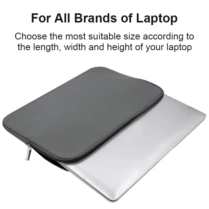 Laptop Bag & Sleeve for MacBook, Dell, Lenovo, Xiaomi — 13" to 15.6"