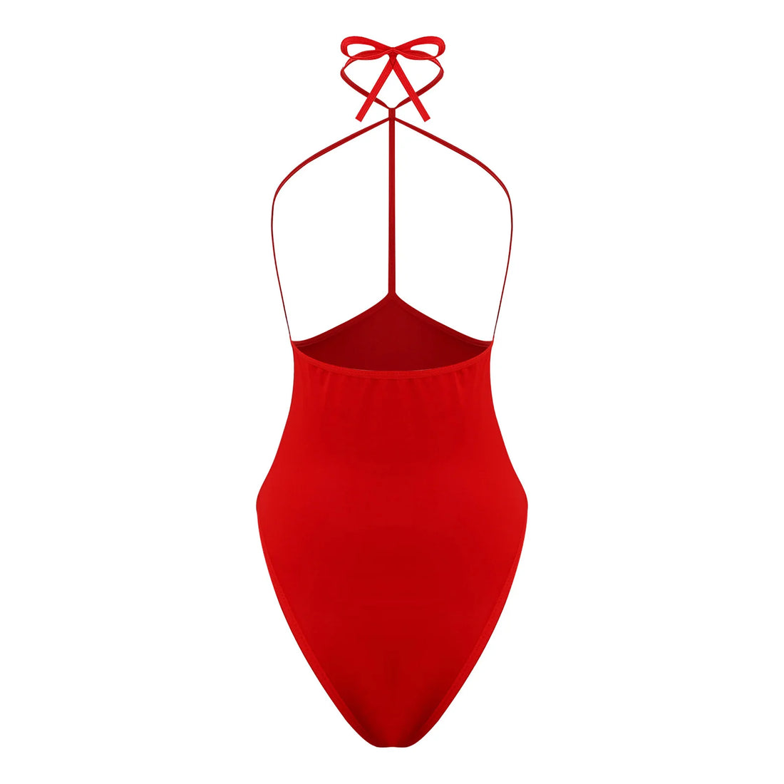 Womens Lingerie Alluring Open Chest Bodysuit Underwear Lace-up Halter Open Cup Cutout Crotch Slim-fit Leotard Jumpsuit Nightwear