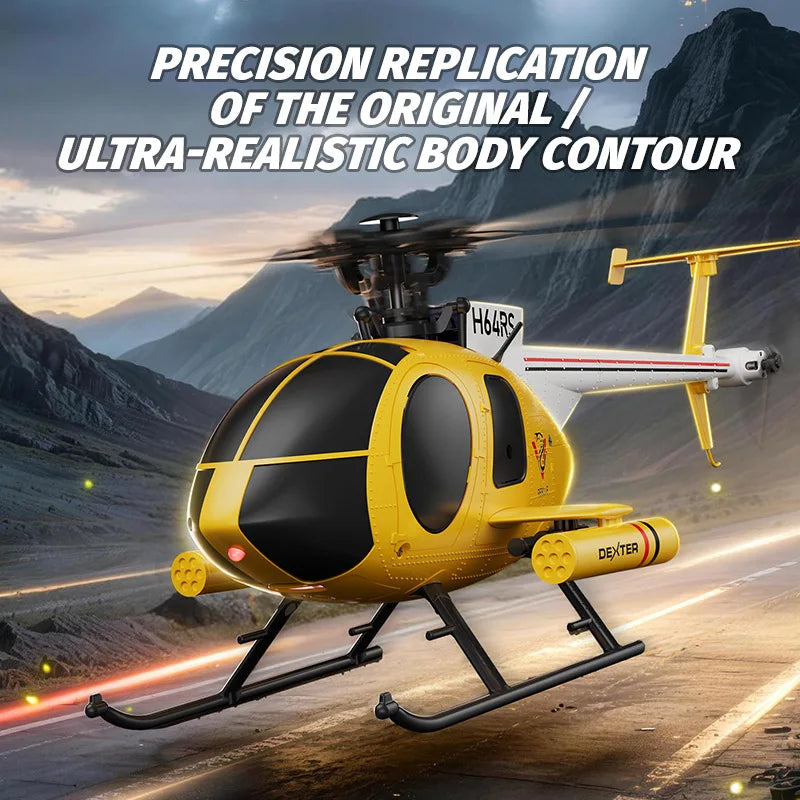 JJRC U9902 RC Helicopter 6CH No Aileron Fixed High Brushless Helicopter One Key Takeoff Landing Stunt Flight RC Plane Adult Toys