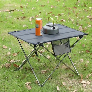 76x56x52CM Outdoor Aluminum Alloy Folding Table Casual Mesh Beach Table Portable Barbecue Picnic Table