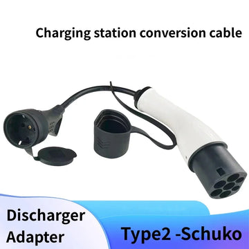 16A Type 2 to Schuko EV Charging Adapter — For E-Bikes & Electric Scooters