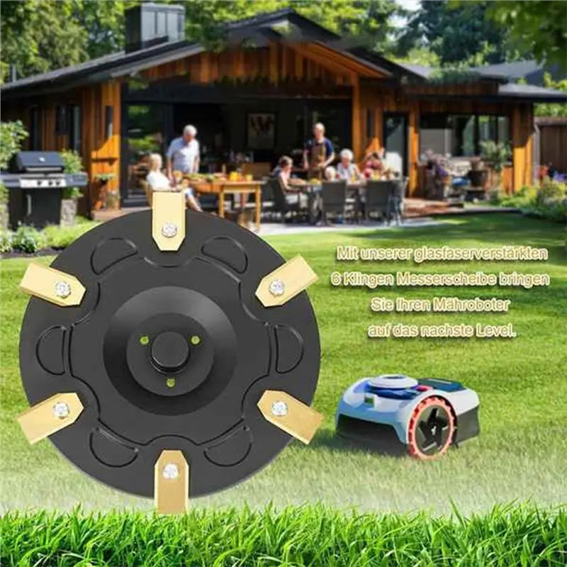 Lightweight For Segway Navimow I105N, I105E, I108E, I110N 6-Blade Disc Replacement Kit With 36 Pcs Blades For Robotic Lawn Mower