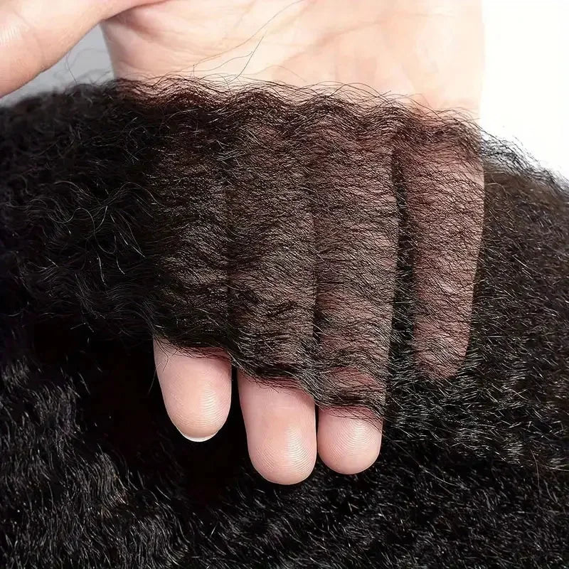 250% U Part Wig Kinky Straight Bob Human Hair Wigs For Women 8-16" Brazilian Virgin Hair Natural Color Machine Made U Shape Wigs