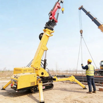 Compact 8T Spider Crane Telescopic Boom EPA/Euro 5 for Global Construction Projects