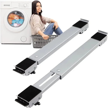 Wheels Adjustable Washing Machine Base 360° Rotation Movable Universal Holder for Refrigerator Furniture