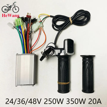 E-bike Scooter 3-mode sine wave brushless motor controller 24/36/48V 350W 18A +with lock handlebar LED display battery capacity
