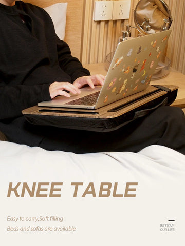 Portable Lazy Laptop Desk with iPad & Phone Slot — Bed, Sofa & Car