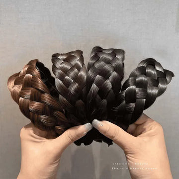 Women New Five Strand Braid Widened Wig Hoop For Women's New Braid Headband Braided Hair Accessories