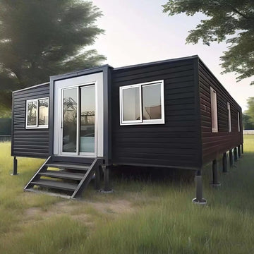 Fast Assembly Expandable Container House-Double Wing Folding Farmhouse Design-Waterproof Windproof Prefab