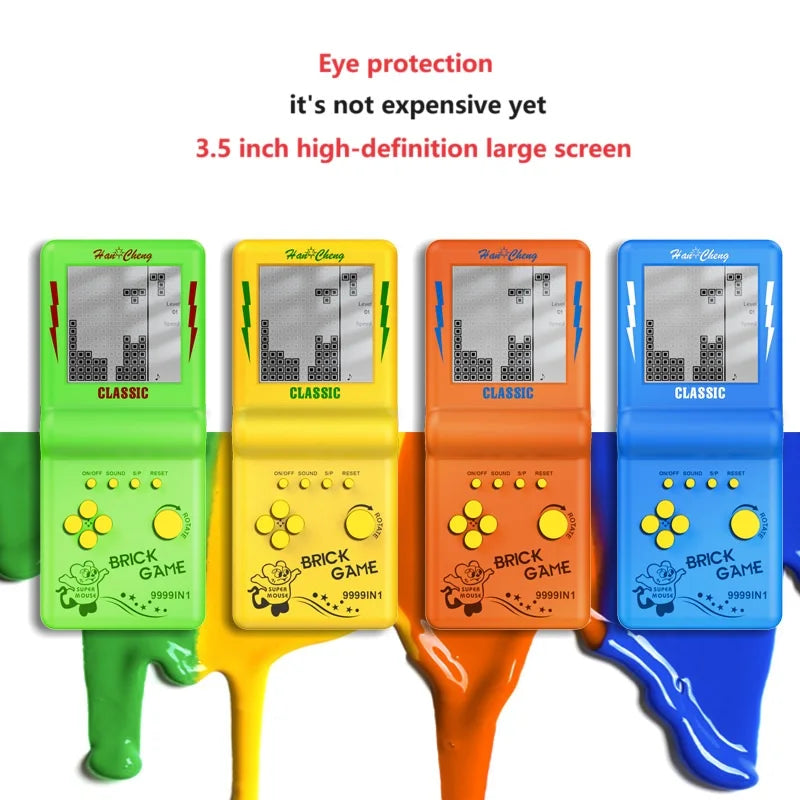 Big Screen Tetris Game Console Retro Nostalgic Classic 8090 Handheld Game Console Electronic Toys