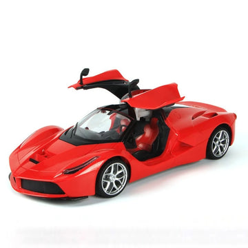 LARZACK 1:14 RC Car — Gravity Sensor or Key Control, LED Lights, Openable Doors