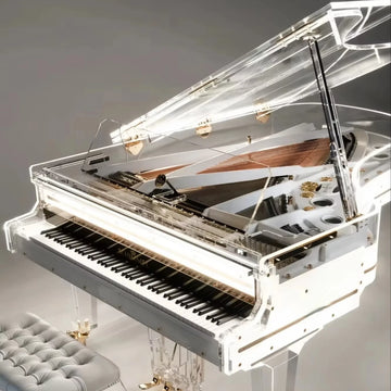 Design Crystal Piano 88 Keys Digital Grand Piano with Acrylic Finish Solid Wood Keyboard for Home Use