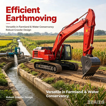 Heavy-Duty Crawler Construction Excavator with Reinforced Bucket — 20HP
