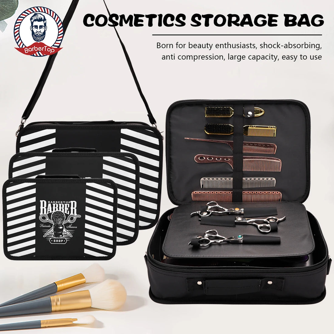 Hair Cutting Tool Storage Bag Hair Salon Waterproof And Wear-Resistant Tool Kit Large Capacity Portable Hair Tool Storage