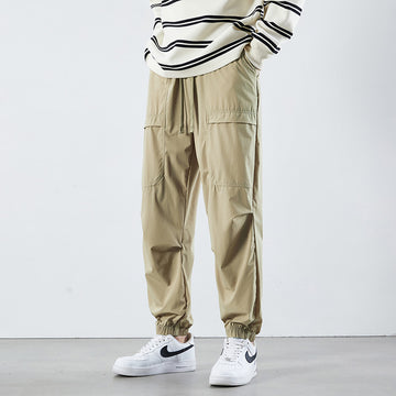 Mens Summer Thin Viscose All-Match Casual Pants